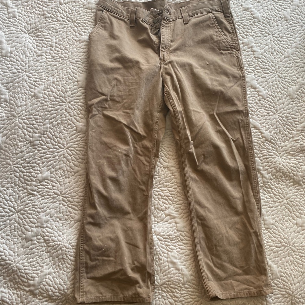 Carhartt khaki relaxed fit pants